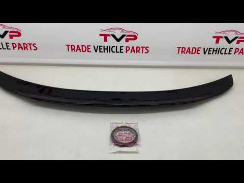 Fits Mercedes C-Class W205 2014-2021 Rear Trunk Boot Lip Spoiler Renntech Gloss Black video