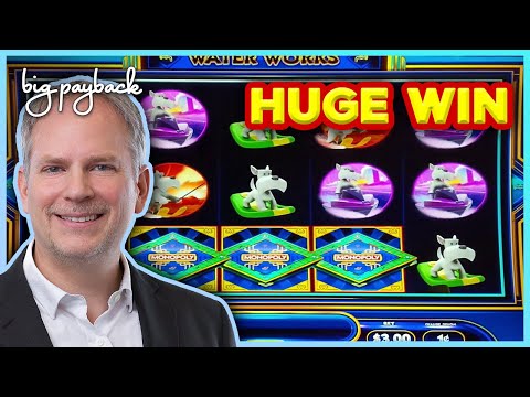 Monopoly Hot Shot Water Works Slot - HUGE WIN BONUS!