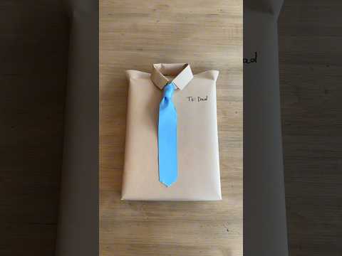Father’s Day gift wrap idea! #fathersday #fathersdaygift #giftideas #giftwrapping