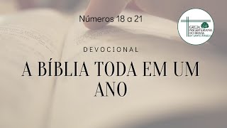 "A Bíblia Toda em um ano" - Números 18 a 21