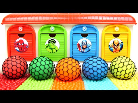 Satisfying Video | How I Made All Bead Using 4 Color Magic Garage from 6 ASMR Slime Ball Relax Sound