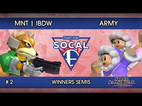 Fight For SoCal 2 - MnT | iBDW (Fox) VS ARMY (Ice Climbers) - SSBM - Losers Semis
