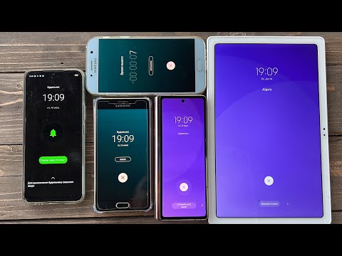 Setting and Ringing an Alarm Clock Samsung Tablet Tab8 / Z Fold3\ A5 2016