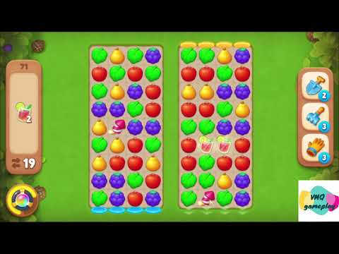 Gardenscapes level 71 gameplay
