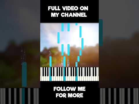 Piano4Everyone - Minecraft Theme "Subwoofer Lullaby"- Easy Piano Tutorial - Synthesia Cover #minecraft  #piano #fyp
