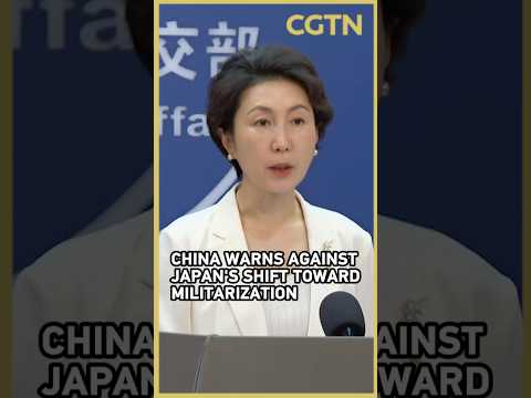 China warns against Japan's shift toward militarization