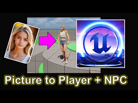 UE5.7 Picture to 3D Player & NPC | Unreal Engine 5.7 Game Dev Tutorial #unrealengine #UE5 #tutorial