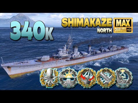 Destroyer Shimakaze: Never giving up on map North - World of Warships