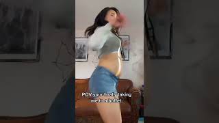 Sexy asian girl with fat belly from TikTok
