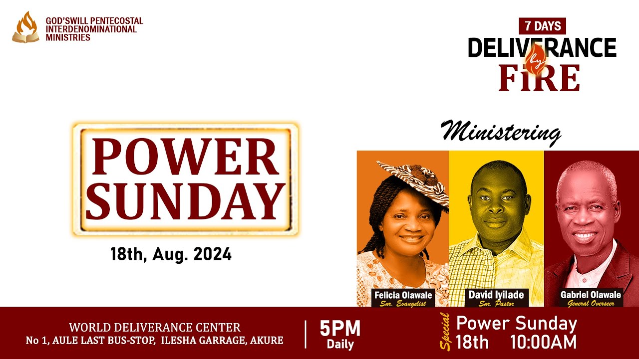 POWER SUNDAY (Deliverance Program Day 7)