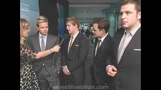 Westlife - Interview At &quot;Beyond The Sea&quot; Movie Premiere 2004