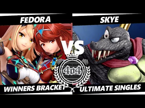 4o4 Smash Night 98 - Fedora (Mythra, Pyra) vs Skye (King K. Rool) - Winners Round 2