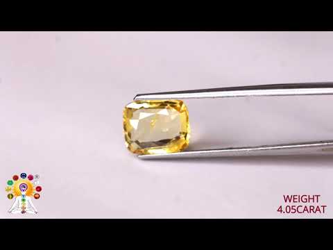 Yellow Sapphire 4.05ct. (Super Luxury) video