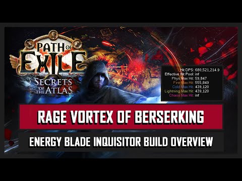 [POE 3.26] Energy Blade Rage Vortex of Berserking: Build Overview