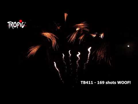 TB411 WOOF! (169 shots) - TROPIC Fireworks, Fajerwerki, Feuerwerk, Vuurwerk, Feu d'artifice