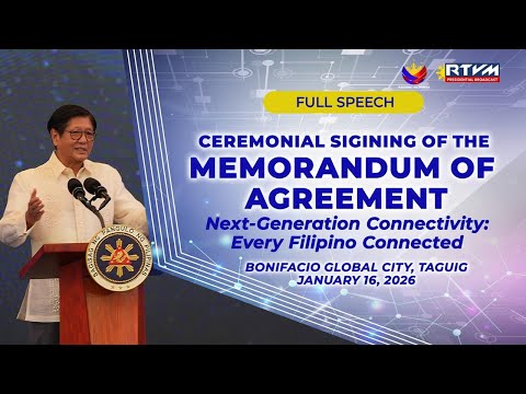 Globe-Starlink Ceremonial Signing of Memorandum of Agreement Next Generation Connectivity (Speech)