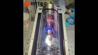 RHTEC 10W UV Laser Marking Machine for Glass Cup Marking With Rotary Device#glassengraving