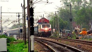 preview picture of video 'Stupendous NCR: India's Fastest Locomotive at Top Speed Through Massive Curve !! Busiest Section'