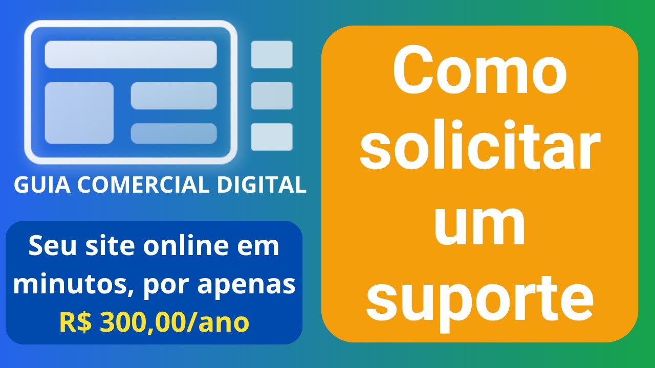 Como solicitar um suporte no Guia Comercial Digital (passo a passo)
