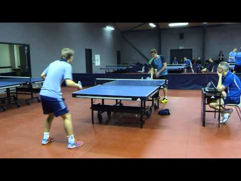 150117 VM Ping Pong Kval, Michael Ryding - Ronni Gravesen