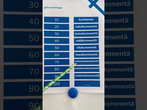 Learn the numbers in Finnish 💯🇫🇮 #finnishlanguage #learnfinnish