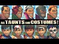 DAN SAKURA All TAUNTS And DLC COSTUMES USF4