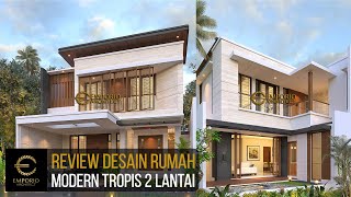 Video 3D Desain Rumah Modern 2 Lantai Ibu Mega - Palembang