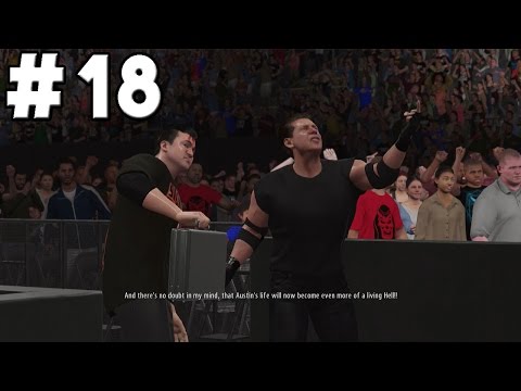 WWE 2K16 2K Showcase Austin 3:16 Walkthrough Part 18 - 2 on 1 Ladder Match