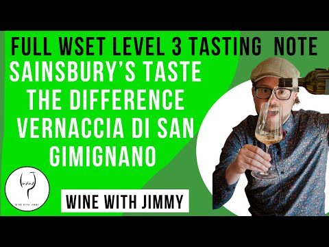 WSET Level 3 SAT Tasting Note -  Sainsburys Taste the Difference Vernaccia di San Gimignano 2020