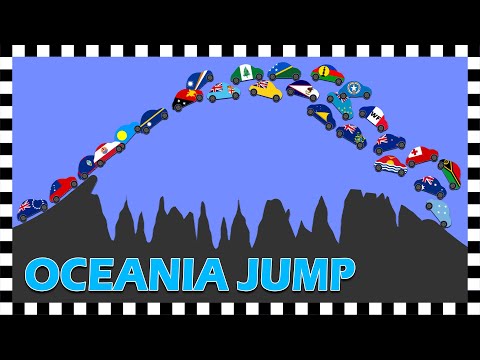 Country Cars Jumps Oceania- Video 5 of 6 Algodoo