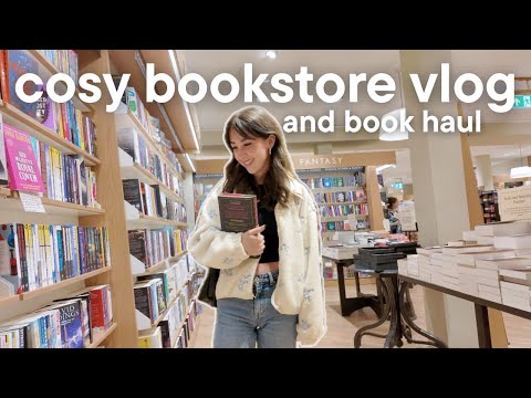 come book shopping with me (+ big book haul)📖🍂✨ cosy bookstore vlog