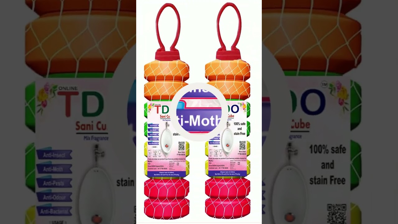 TDO Toilet Bathroom Air Freshener Fragrance Urinal balls Urinal Cubes Sani cube 100 GM