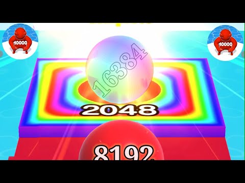 Satisfying Mobile Game/ Ball Run 2048 in Infinity mod vs layer man 2048 gameplay Android part #12