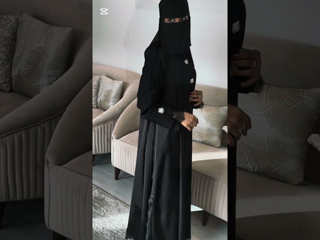 عباية بلاك بيري جُمان بدانتيل فرنسي