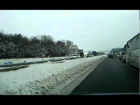 Havárie na R7 Praha - Slaný 3.12.2010