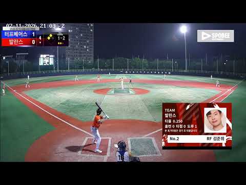 발란스 vs 터프베어스 경기 영상 | 7/11 (소망야구장)