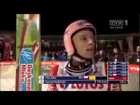 Zakopane 18.01.2014 Dawid Kubacki (I seria) konk. drużynowy