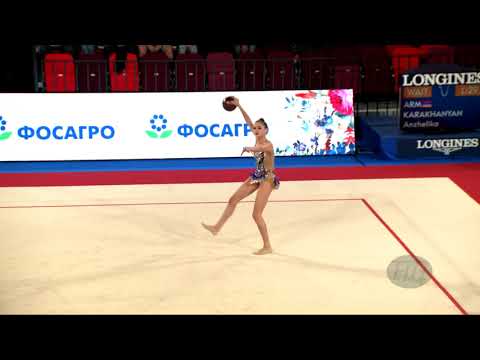 SALEH Aliaa (EGY) - 2019 Rhythmic Junior Worlds, Moscow (RUS) - Qualifications Ball