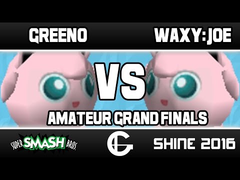 Greeno (Jigglypuff) VS Waxy:Joe (Jigglypuff) | Shine 2016 | 64 Amateur Grand Finals