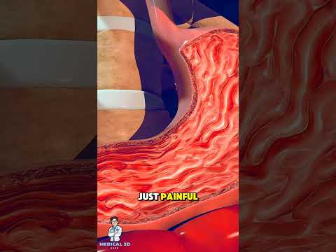 Understanding Stomach Ulcers: A 3D Journey Inside Your Gut #3dmedicalanimation