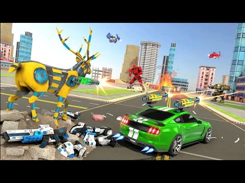 Elephant Car Robot Transform : Robot Truck Airplane Transplantation Games #3 - Android Gameplay2021