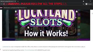 How to get free SC from Luckyland Slot bonus free SC