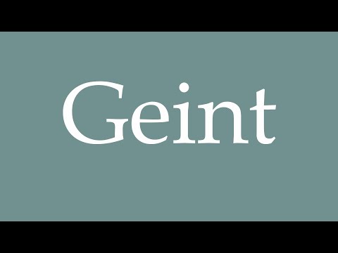 How to Pronounce ''Geint'' (Whined) Correctly in French