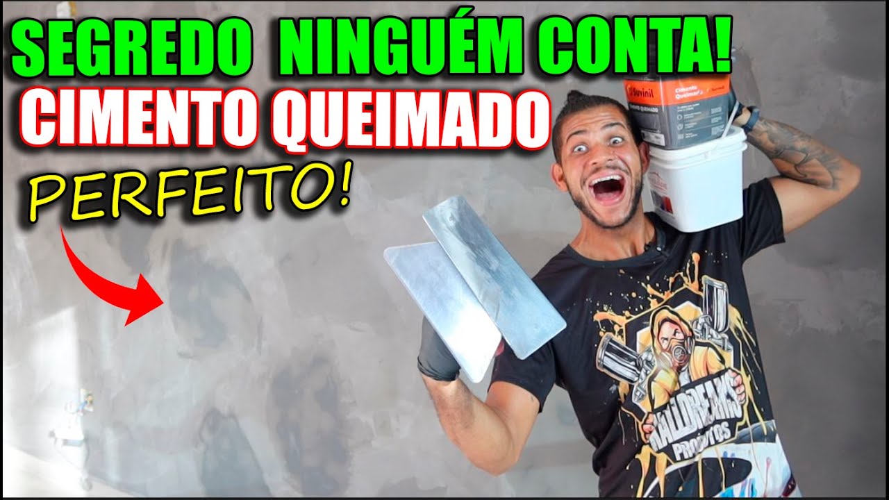 COMO FAZER CIMENTO QUEIMADO PERFEITO - PASSO A PASSO!!!