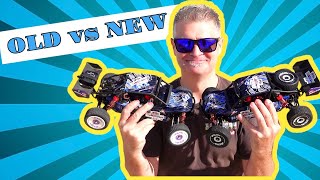 Difference between old and new RC car. 1 year old 124018 & New 124018