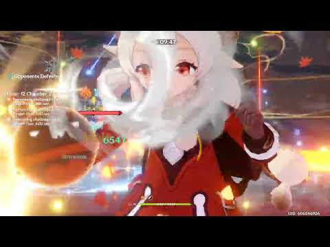 2 7 Spiral Abyss Floor 12 Continuous Clear First Half Klee Mono Pyro