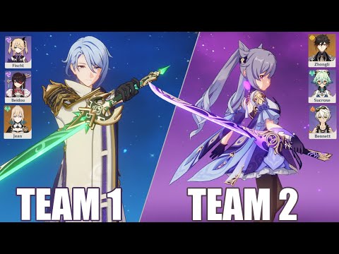 Spiral Abyss 2.7 ~ Ayato & Keqing clearing Floor 12 (Genshin Impact)