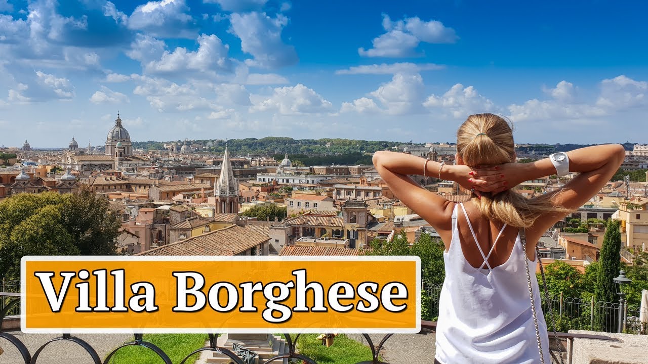 Immerse yourself in the enchanting beauty of Villa Borghese Gardens.