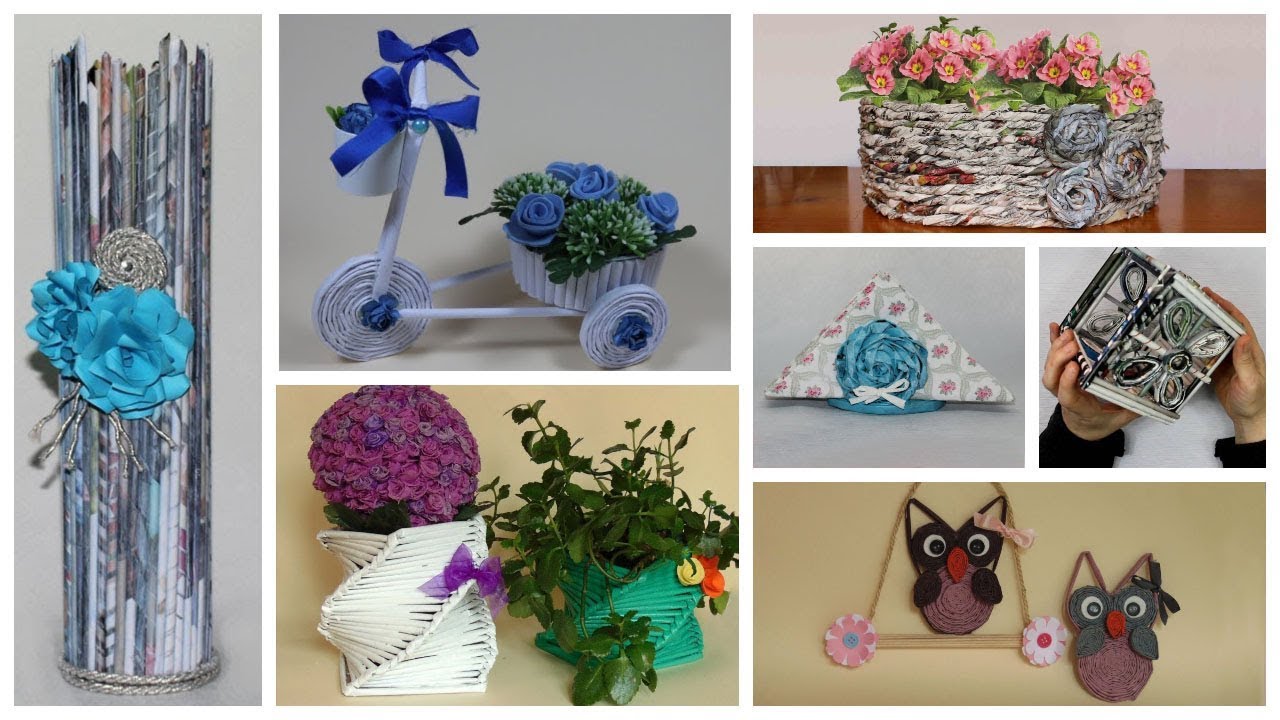 7 Manualidades de Papel Periódico   Revista