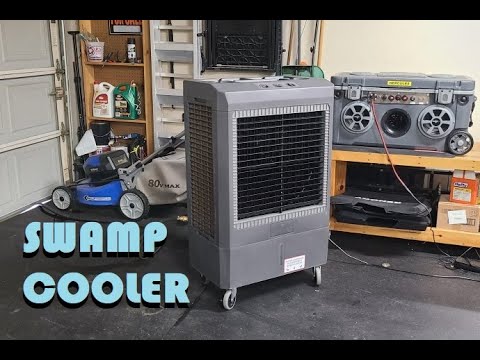 New Hessaire MC61V 1,600 Sq ft garage evaporative cooler